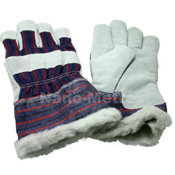 Guantes de trabajo de cuero NMSAFETY para uso en invierno guante